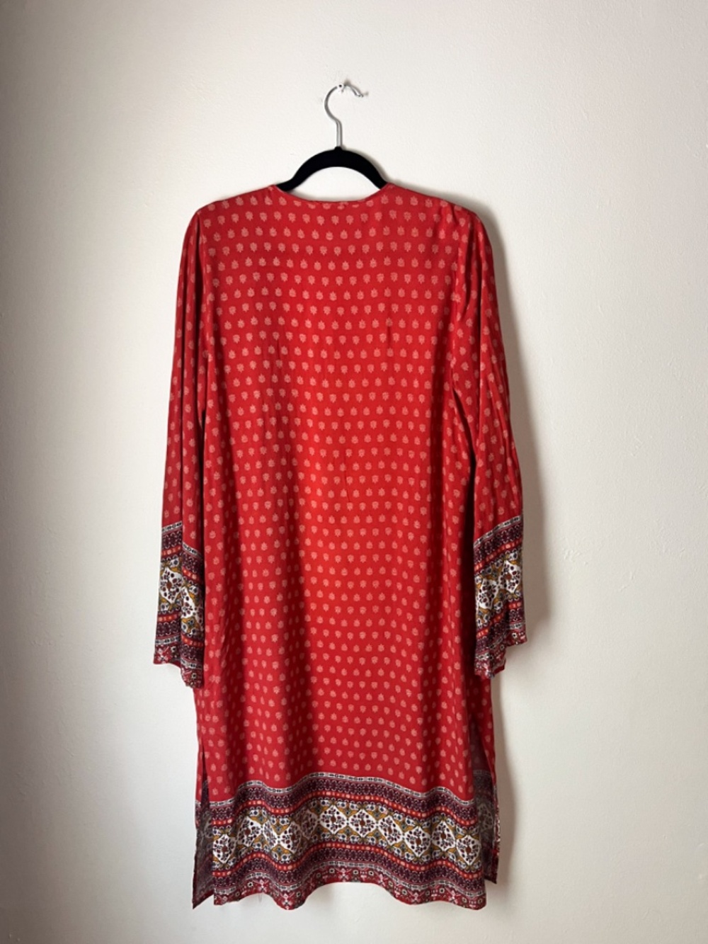 Hem & Thread Boho Duster Kimono Cardigan Rayon Festival Layering Piece - Picture 4 of 5